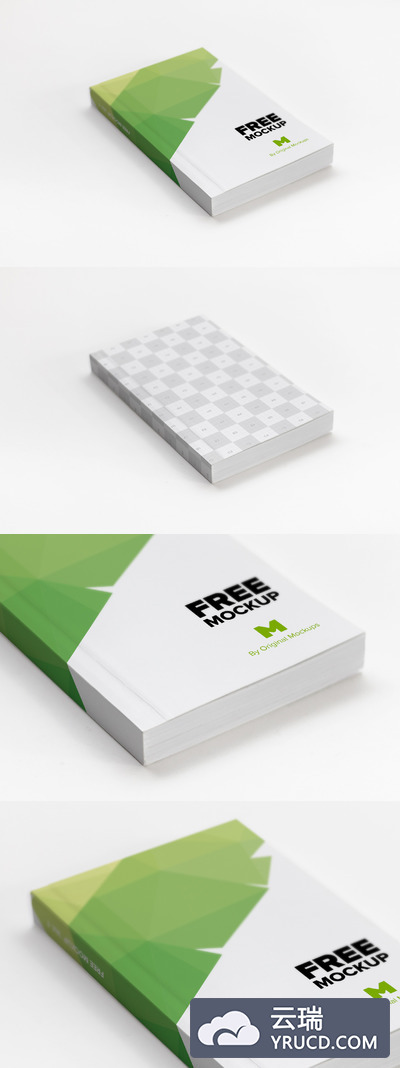 贸易书籍样机素材 Softcover Trade Book PSD Mockup 01