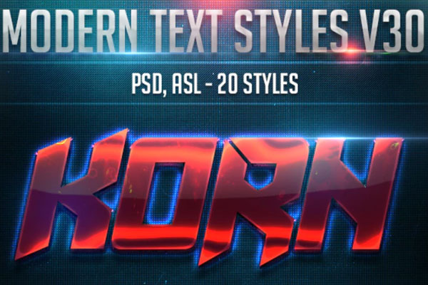 现代炫彩特效文本效果套装[ASL]