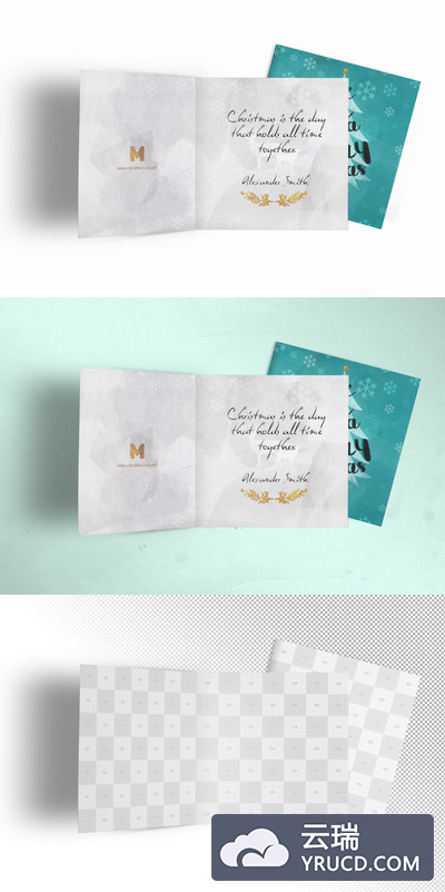贺卡礼品卡样机素材 Greeting Card Mockup 05