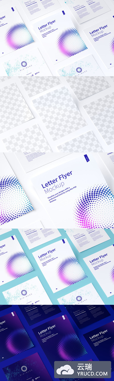 传单海报样机素材 Letter Flyer Mockup 02