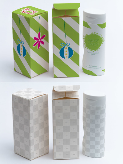 高礼盒样机模型 Tall Gift Box Mockup 01