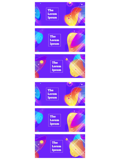 抽象时尚科技风格的广告banner矢量模板下载[Ai]