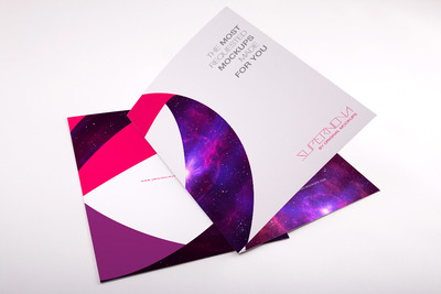 封面文件夹样机 Folder PSD Mockup 02