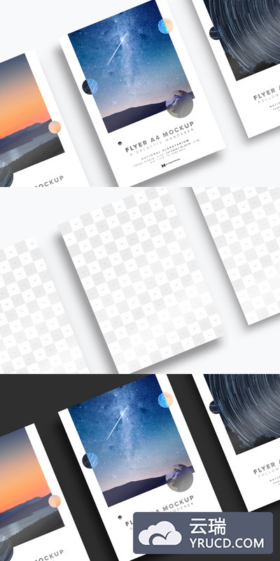 A4海报样机素材 A4 / A5 Flyer Mockup 01