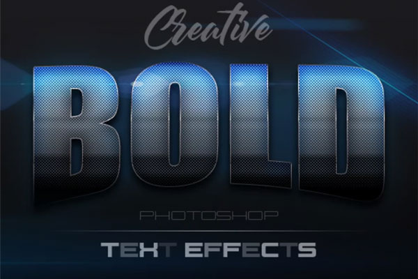 创意个性的3D金属特效文本效果素材合集