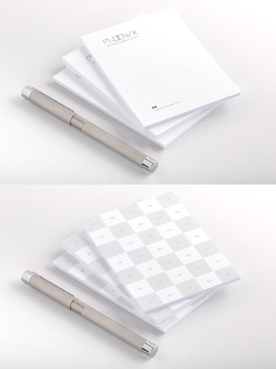一叠备忘录模型 Stack of Memo Mockup