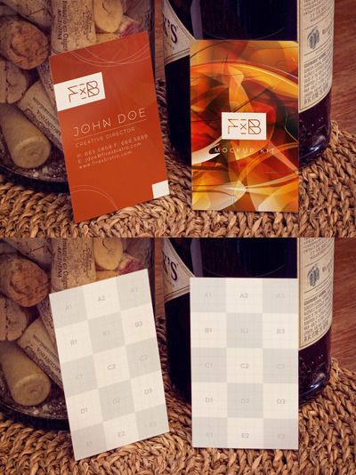 商业名片样机素材 Business Cards Mockup 03