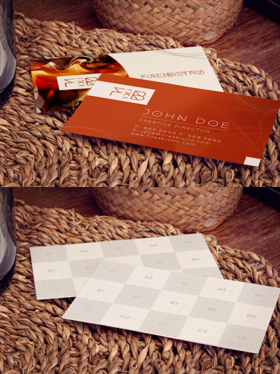 商业卡片样机素材 Business Cards Mockup 02