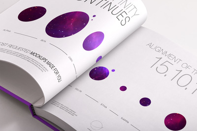 精装书PSD模型 Hardcover Large Landscape Book PSD Mockup 04