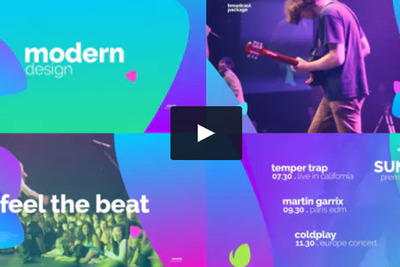 商业活动广告促销开场视频AE模板