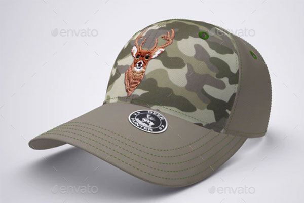 卡车司机运动棒球帽样机模板