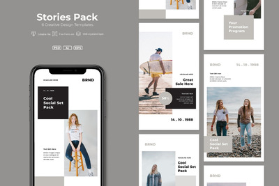 时尚高端简约facebook社交媒体广告banner海报设计模板.V8