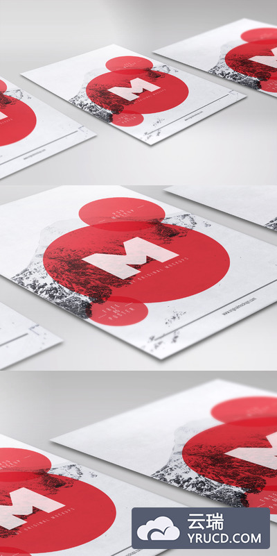 海报设计样机 Flyer / Poster PSD Mockup 02