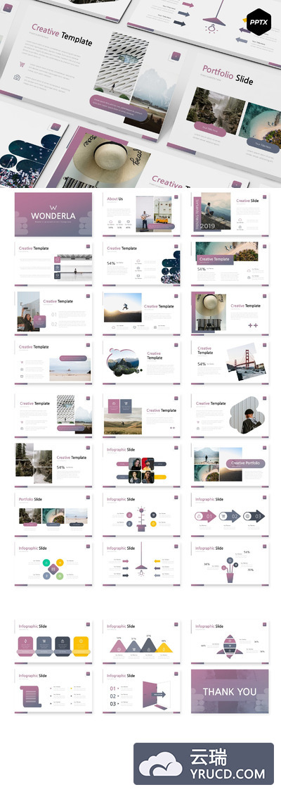 个人简洁的ppt模板下载[PPTX]