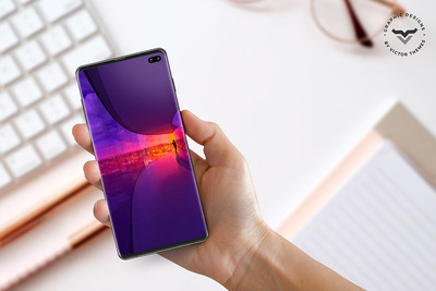 新鲜的手持安卓手机样机素材下载[PSD]