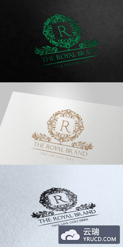 经典酷炫logo素材 The Royal Brand