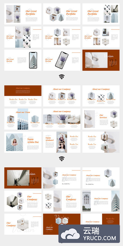 时尚的创意PPT模板下载[PPTX]