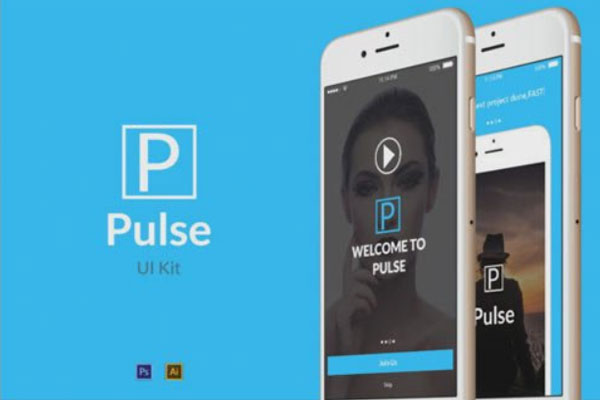 一款时尚多用途的APP应用UI套件模板