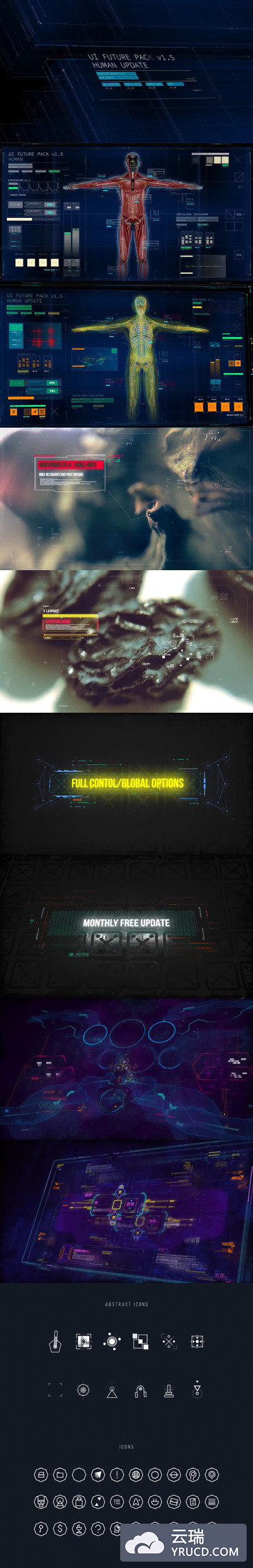 AE 电影级未來UI PACK V1.5