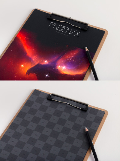 A4剪贴板样机 A4 Clipboard Mockup