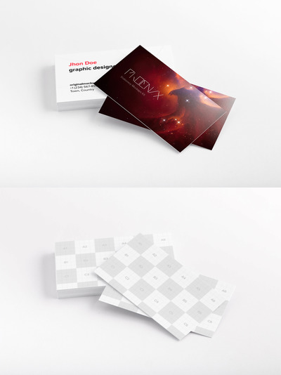 商业卡片样机 Business Cards Mockup 03