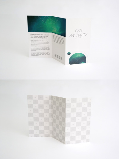 折页画册样机素材 A4 Brochure Mockup 02