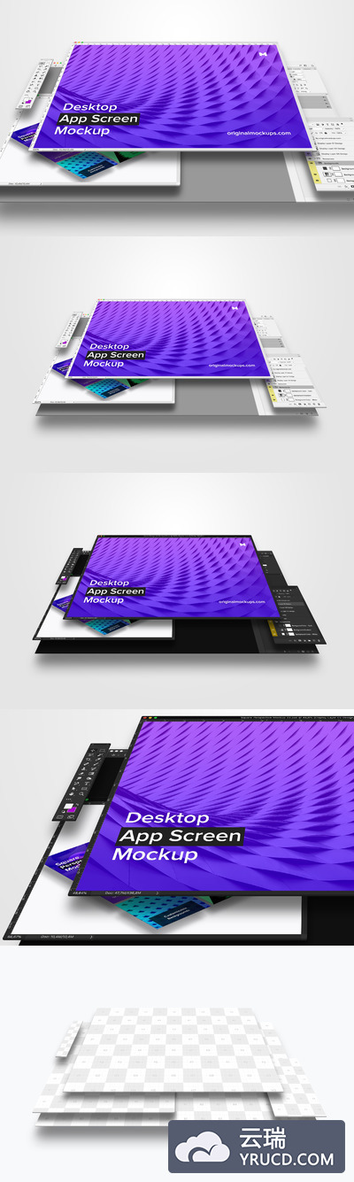 电脑桌面样机 Desktop App Screen Mockup 01