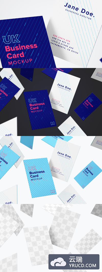 英国名片样机 UK Business Card Mockup 05