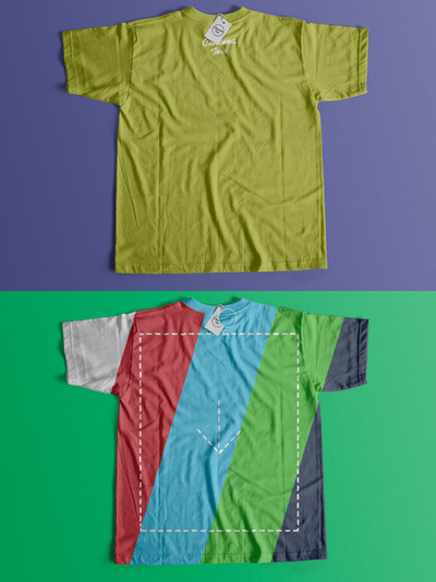 服饰样机素材 Back Tshirt Mockup 01