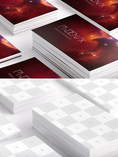 商业名片设计样机 Business Cards Mockup 01