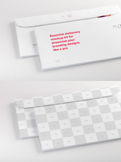 文具信封样机 Mockup 01