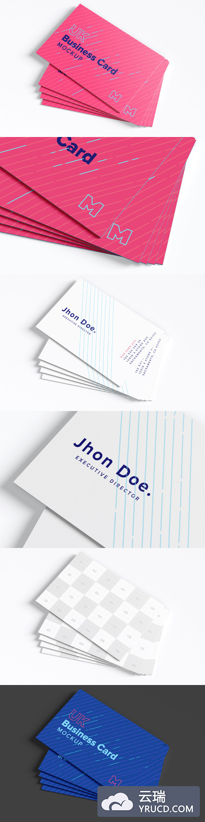 英国名片设计样机 UK Business Cards Mockup 02