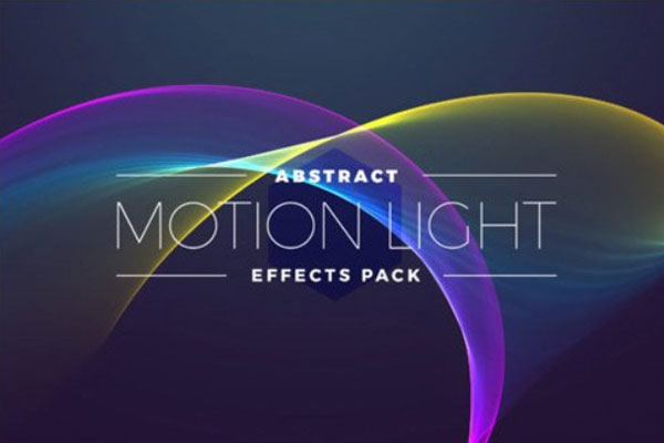 抽象彩色线条效果套装