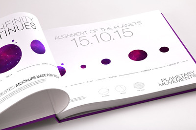 精装书样机素材 Hardcover Large Landscape Book PSD Mockup 02