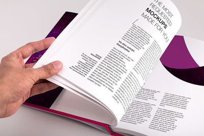 精装书样机素材 Hardcover Standard Portrait Book PSD Mockup 04