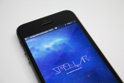 iPhone 5s太空灰手机样机 iPhone 5s Space Gray Mockup 01