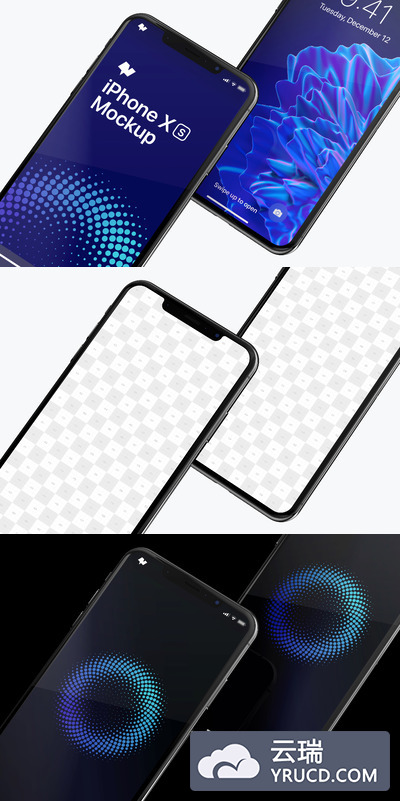 iPhone手机样机 iPhone XS Max Mockup, Close Up