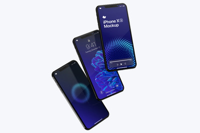 iPhone XS手机样机 iPhone XS Max Mockup 08