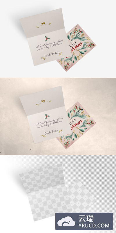 邀请函设计样机 Greeting Card Mockup 03