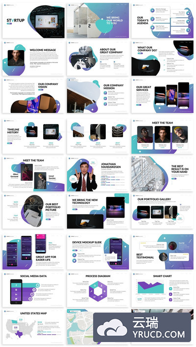 免费，简易时尚大气的PPT模板下载[PPTX]