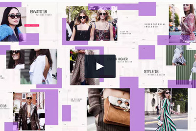 美容时尚/模特和设计师/服装系列活动促销视频ae模板