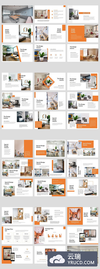 家具产品图册的PPT模板下载[PPTX]