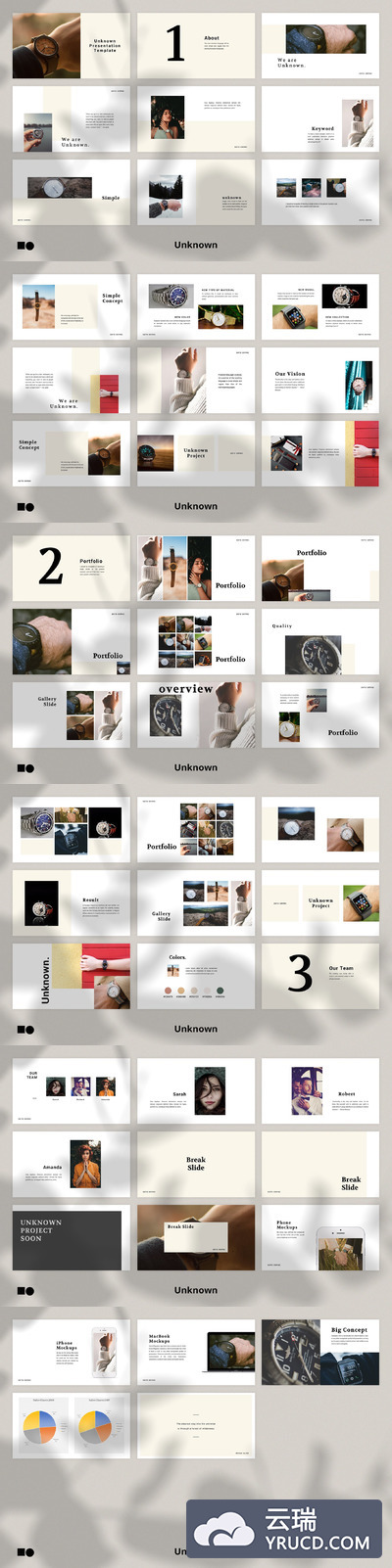 时尚简约的PPT模板下载[PPTX]