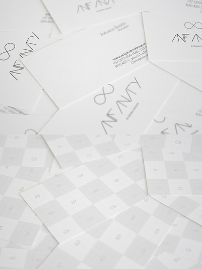 名片设计样机 Business Card Mockup 2