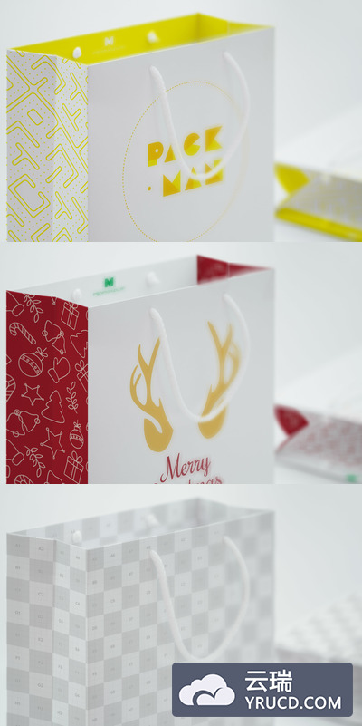 购物纸袋设计样机 Shopping Bag Mockup 09