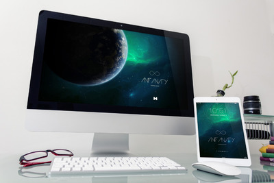 电脑桌面样机 Desktop Device Mockup 4
