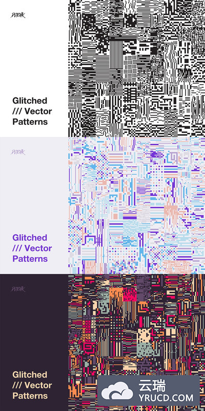 故障雪花点效果的抽象背景图案素材下载[PNG]