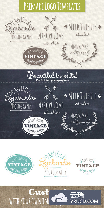 复古个性logo模板 Whimsical Logo Templates - Set 3