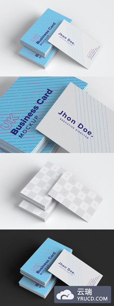 名片设计样机 UK Business Cards Mockup 09