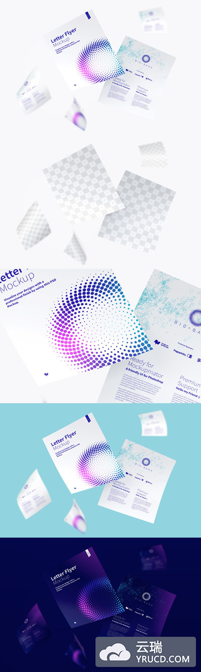 传单设计样机素材 Letter Flyer Mockup 01